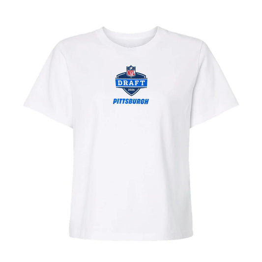 Pittsburgh Steelers Women's White Draft Tee