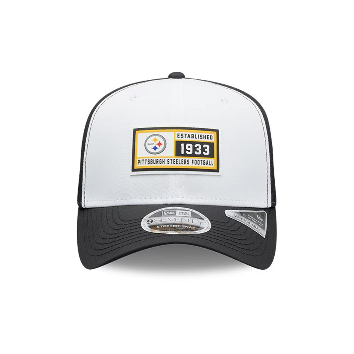 Pittsburgh Steelers New Era Established Patch 9SEVENTY Adjustable Hat