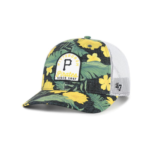 Pittsburgh Pirates '47 Black Beachside Adjustable Trucker Hat