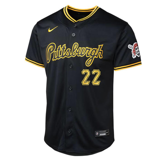 Andrew McCutchen #22 Nike Pittsburgh Pirates Black Alt 2 Limited Jersey