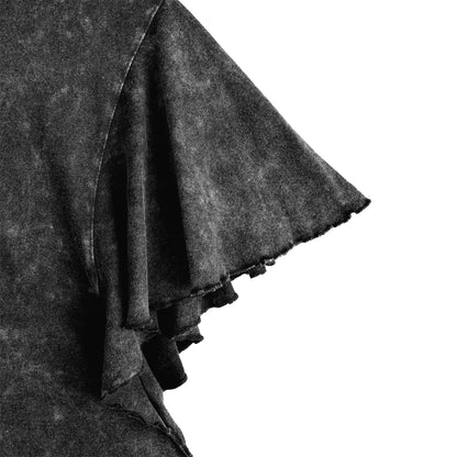 Pittsburgh Panthers Womens Ruffle Sleeve Shirt