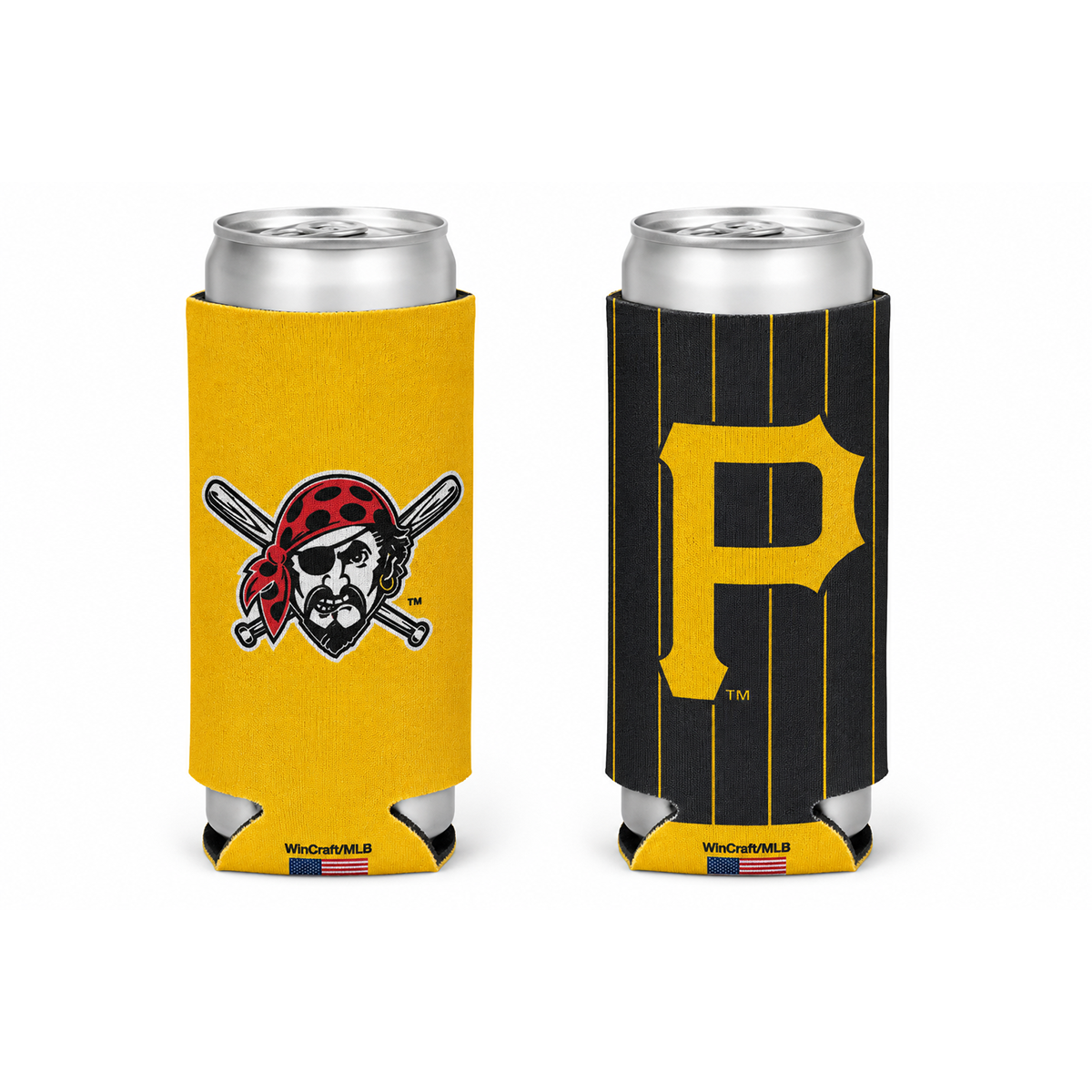 Pittsburgh Pirates Pinstripe Slim Can Cooler