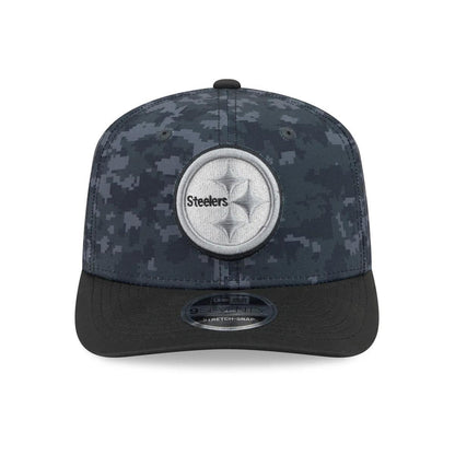 Youth Pittsburgh Steelers New Era Black 2026 Salute To Service 9SEVENTY Adjustable Hat