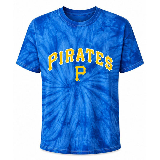 Pittsburgh Pirates Wordmark Blue Tie Dye Tee