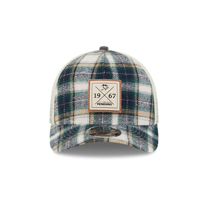 Pittsburgh Penguins Plaid M-Crown A-Frame 9FORTY Adjustable Hat