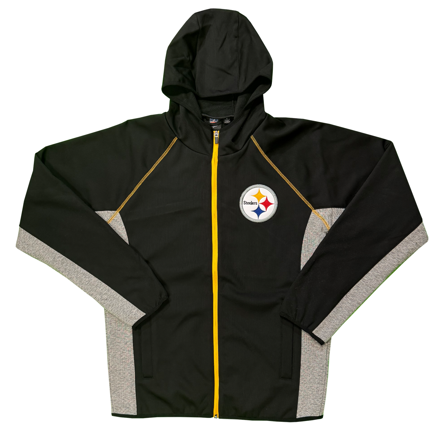 Pittsburgh Steelers Premium Full Zip Logo Hooded Jacket