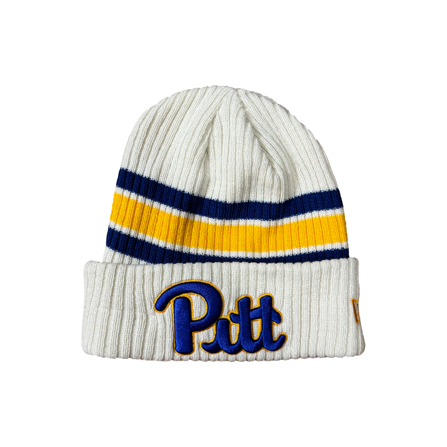 PITT White Striped Beanie