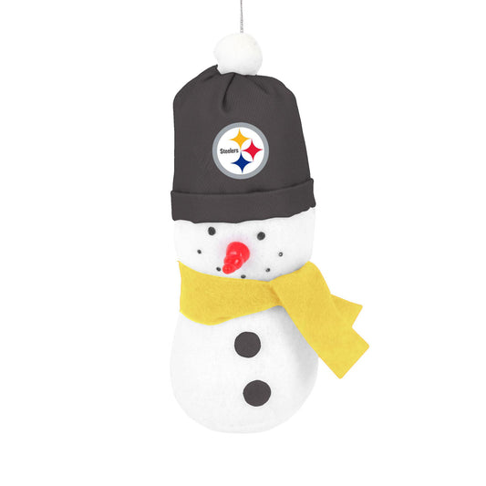 Pittsburgh Steelers 3.5" Plush Snowman Ornament