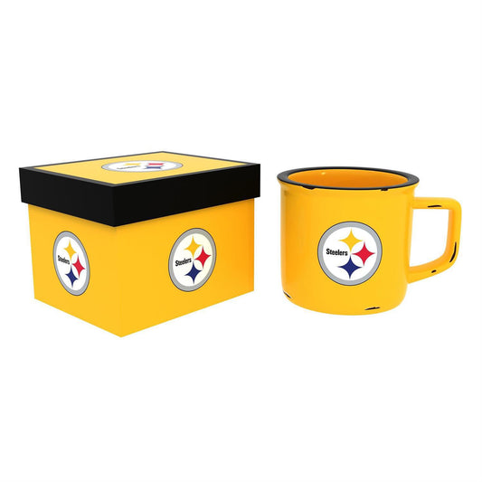 Pittsburgh Steelers 14oz. Ceramic Camp Cup with Gift Box