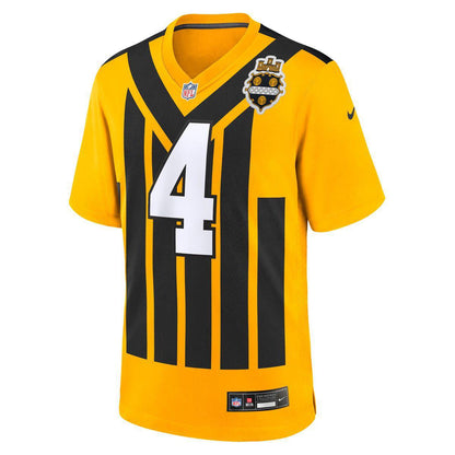 Pittsburgh Steelers DK Metcalf #4 Men's Nike Replica '33 Throwback Jersey