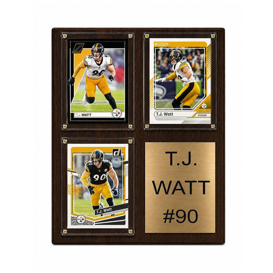 T.J. Watt 8x10" Card Plaque