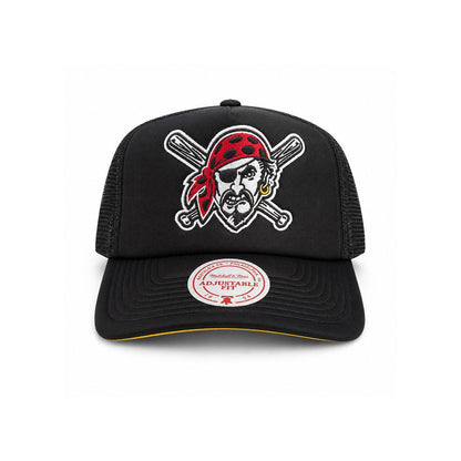 Pittsburgh Pirates Mitchell & Ness Evergreen Foam Front Trucker