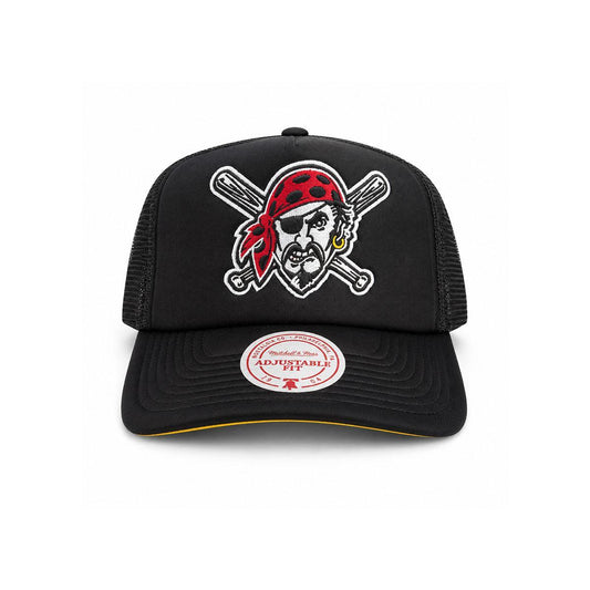 Pittsburgh Pirates Mitchell & Ness Evergreen Foam Front Trucker