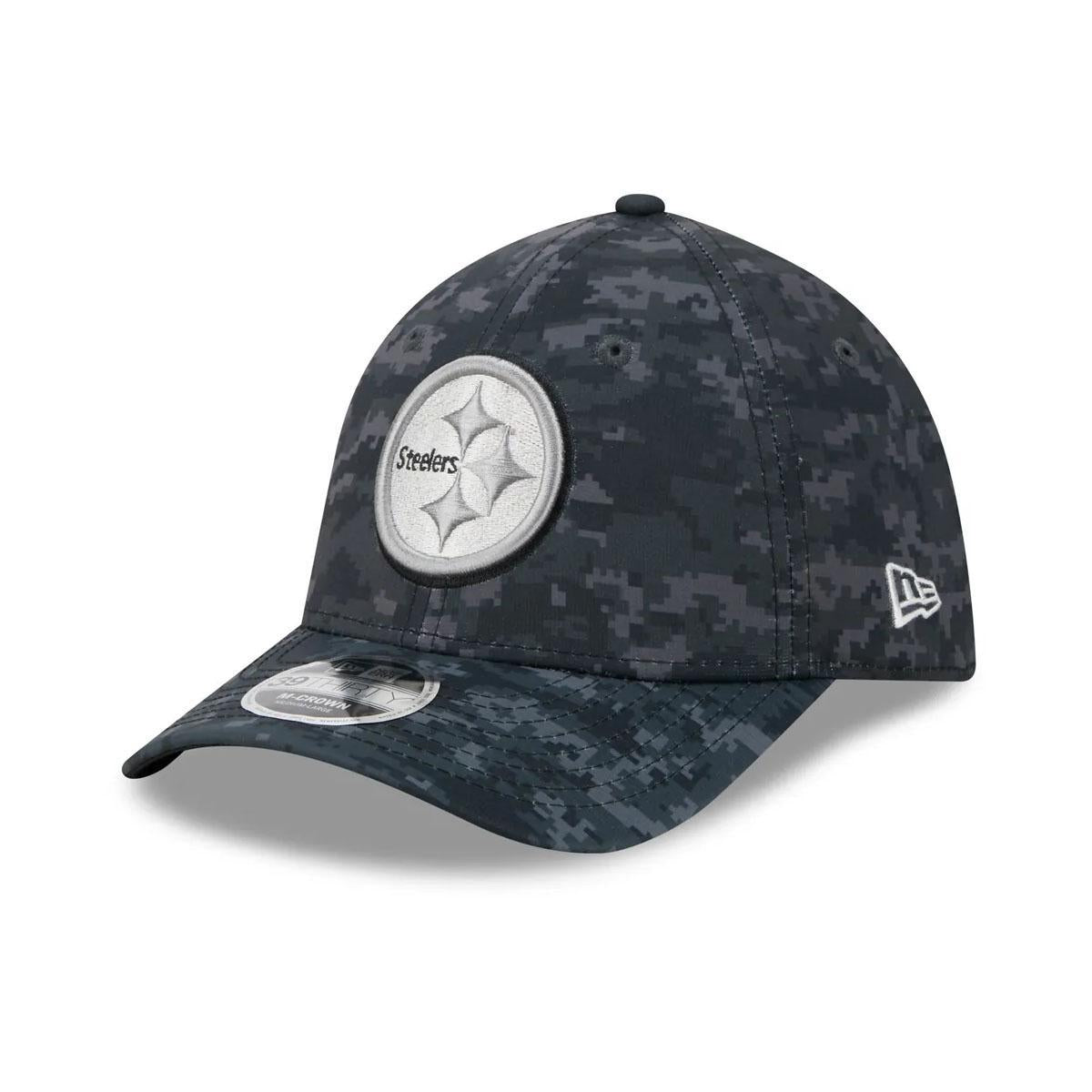 Pittsburgh Steelers New Era Black 2026 Salute To Service 39THIRTY M-Crown Stretch Hat