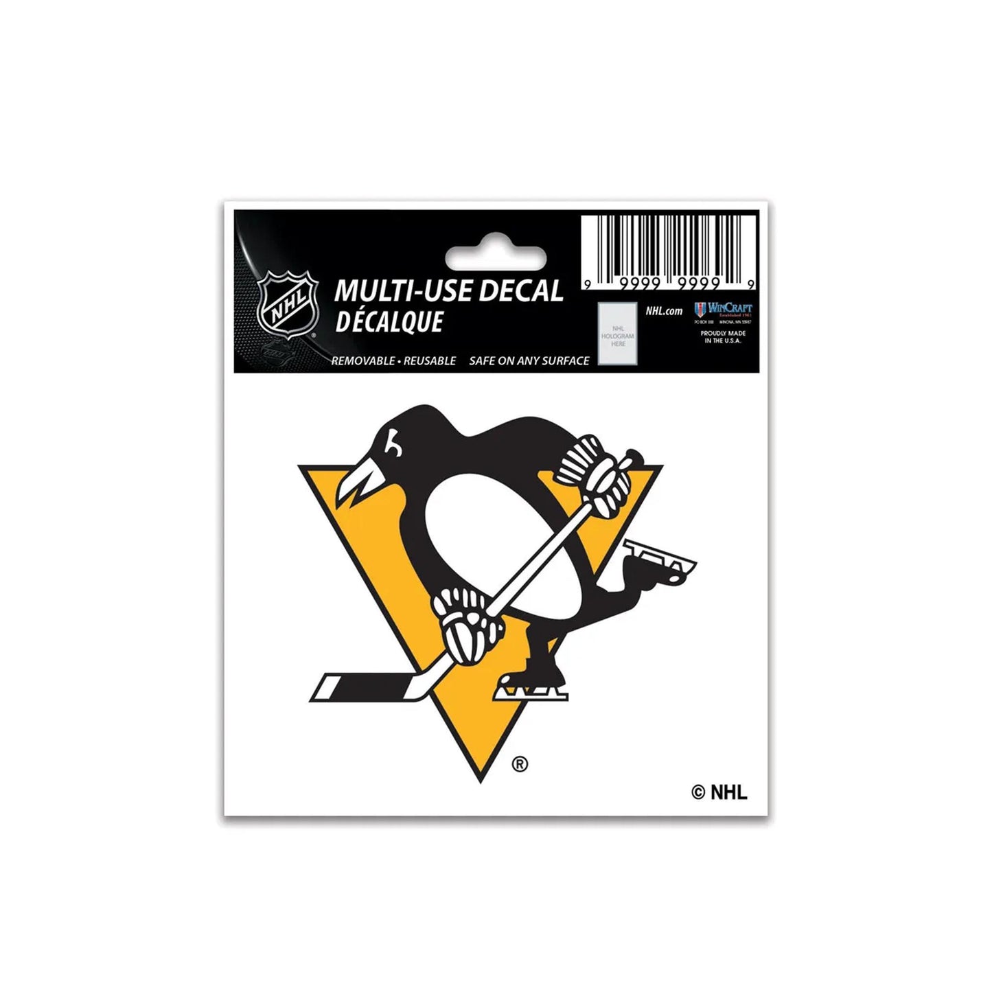 Pittsburgh Penguins 3" x 4" Multi-Use Decal
