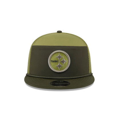 Pittsburgh Steelers New Era 9FIFTY Salute to Service Split Panel Sideline Hat