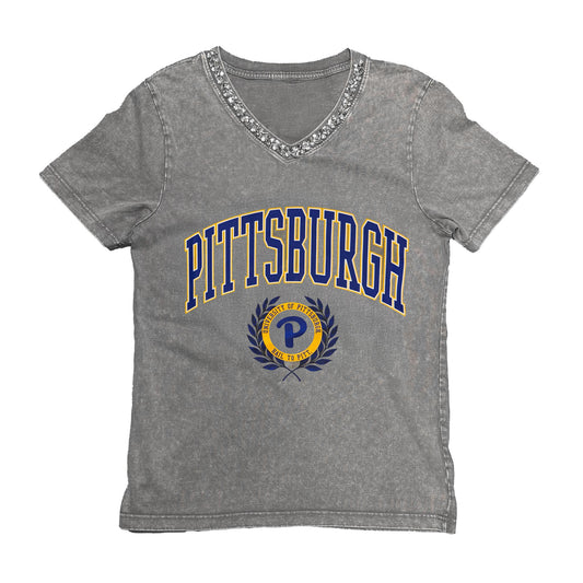 Pittsburgh Panthers Women's Jewel Collar Tee