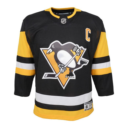 Sidney Crosby #87 Pittsburgh Penguins Outerstuff Youth Home Captain's Patch Premier Jersey