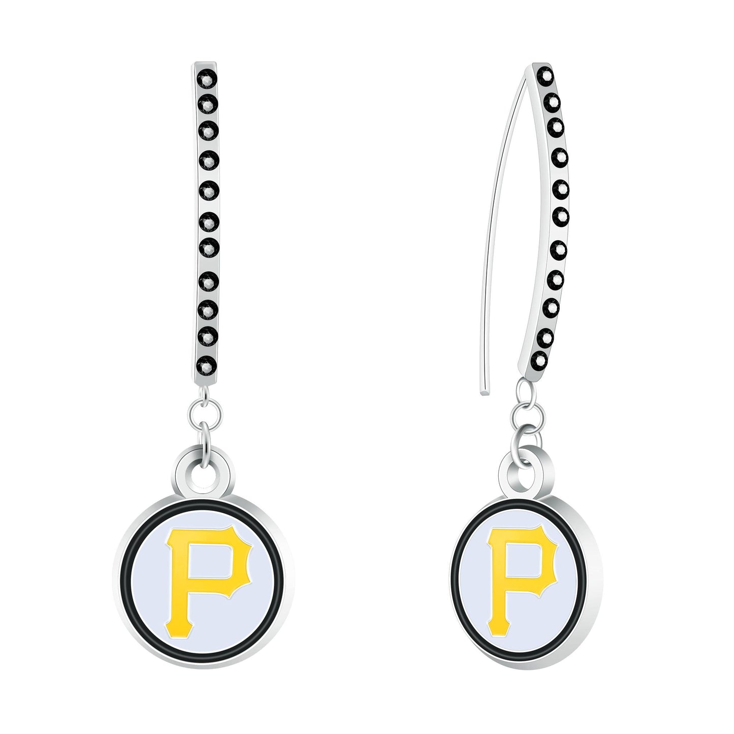 Pittsburgh Pirates Rhinestone Bar Earring