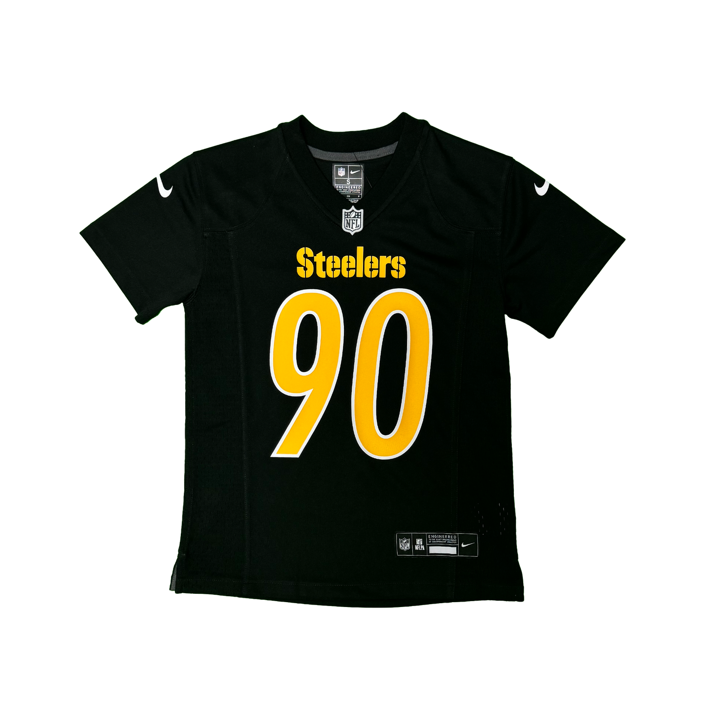 Youth Pittsburgh Steelers T.J. Watt Nike Black Carbon Jersey