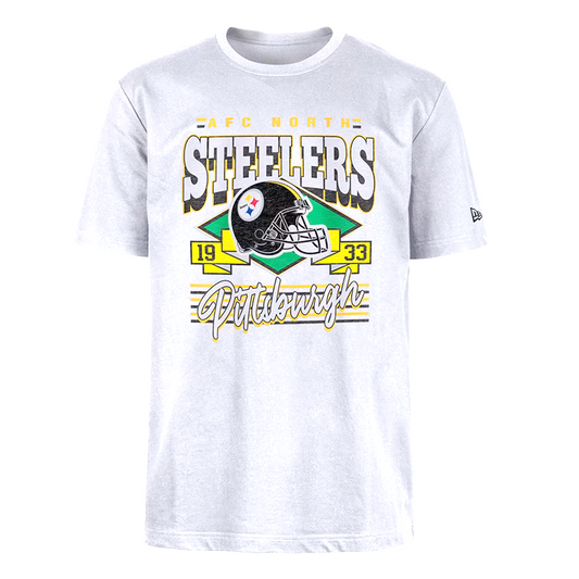 New Era Pittsburgh Steelers White Sport Classic Short Sleeve Fashion Tee