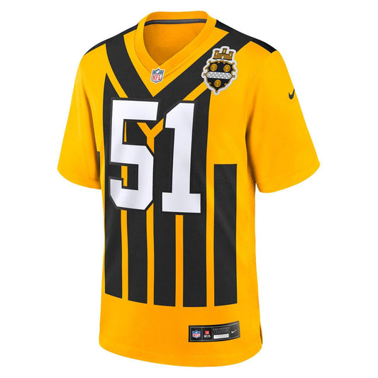 Pittsburgh Steelers Nick Herbig #51 Men's Nike Replica '33 Throwback Jersey