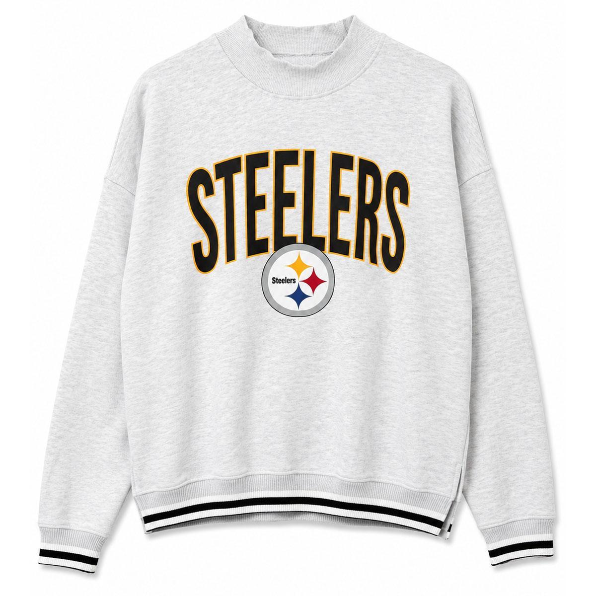 Pittsburgh Steelers Women's Gameday Couture Striped Turtleneck Pullover