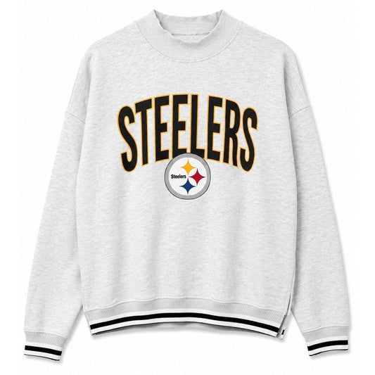 Pittsburgh Steelers Women's Gameday Couture Striped Turtleneck Pullover
