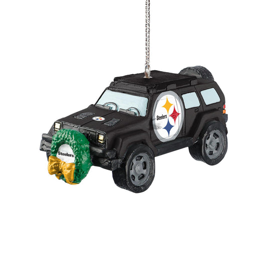 Pittsburgh Steelers Jeep Holiday Ornament
