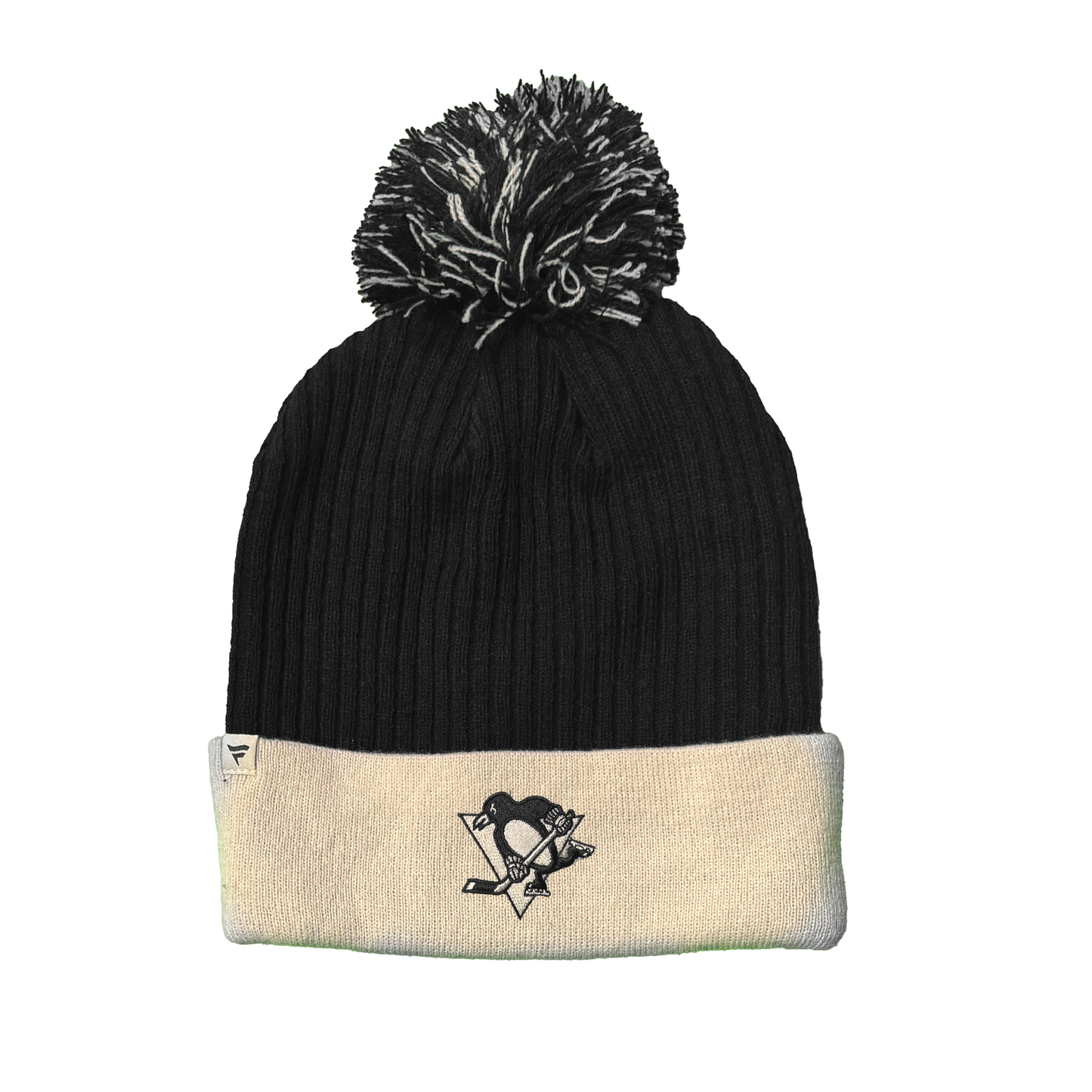 Pittsburgh Penguins Tonal Cream Knit Pom Beanie
