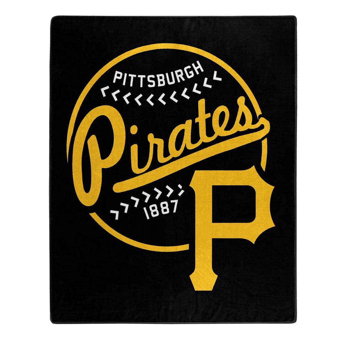 Pittsburgh Pirates Plush 50"x60" Throw Blanket