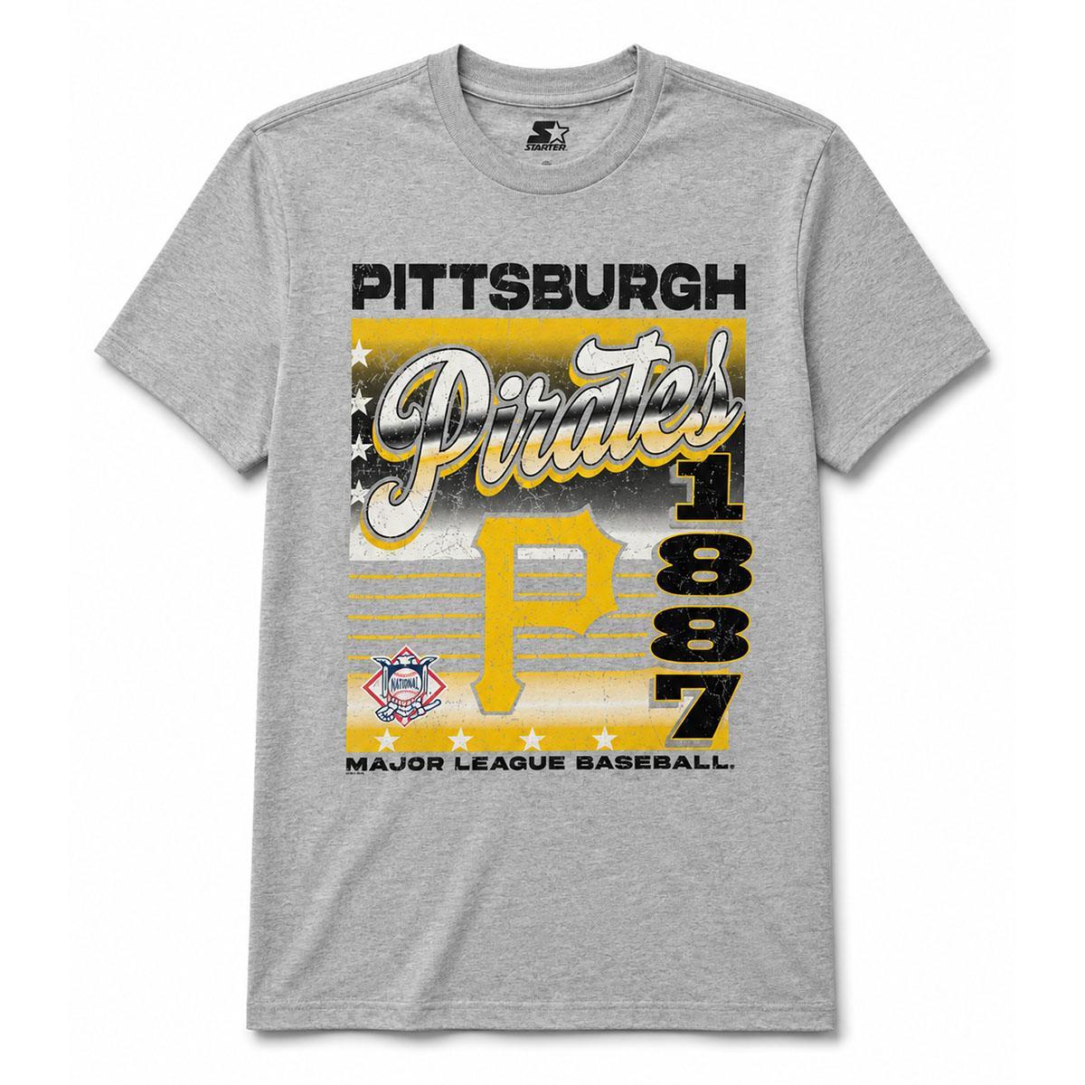 Pittsburgh Pirates Starter 1887 Grey Tee