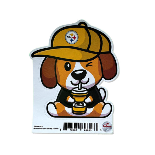 Pittsburgh Steelers 3" Pup Sticker