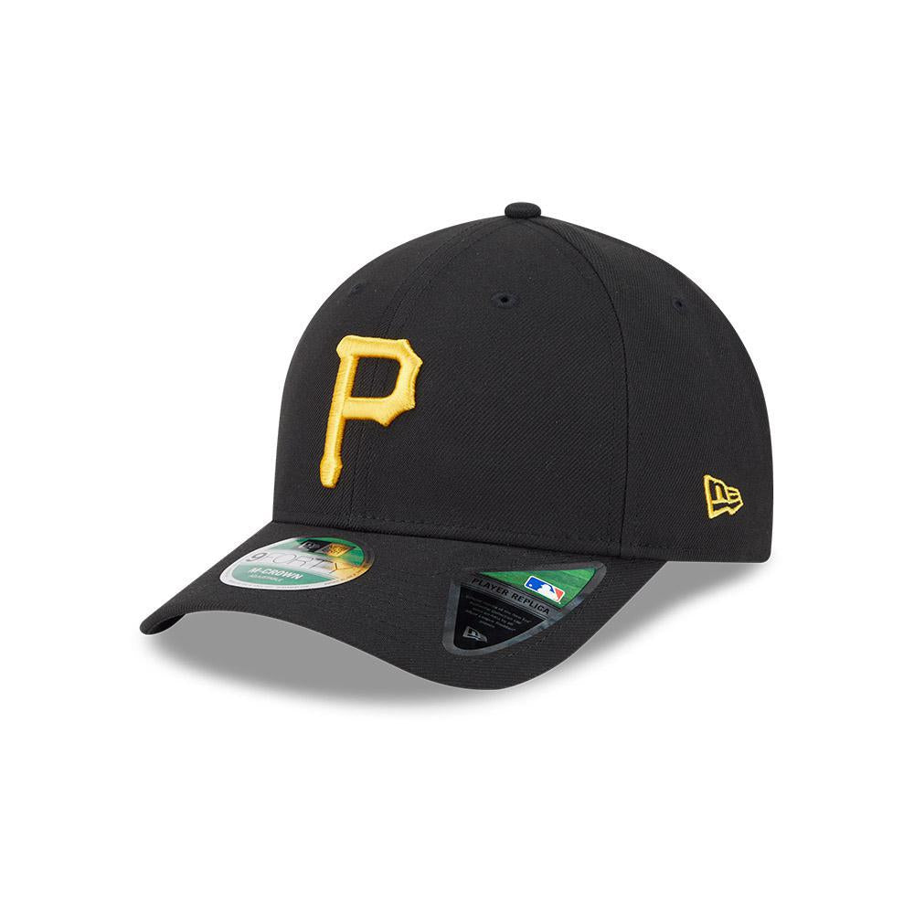 Pittsburgh Pirates New Era Black Player Replica 9FORTY M-Crown Style Adjustable Snapback Hat