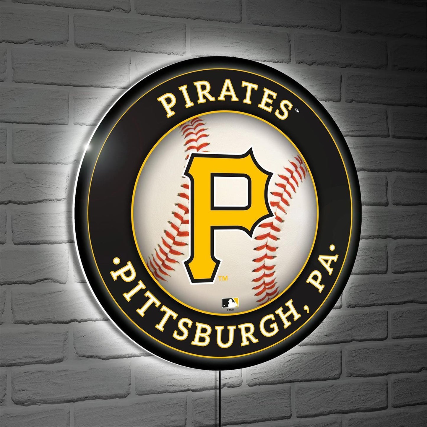 Pittsburgh Pirates 23" LED XL Round Wall Decor