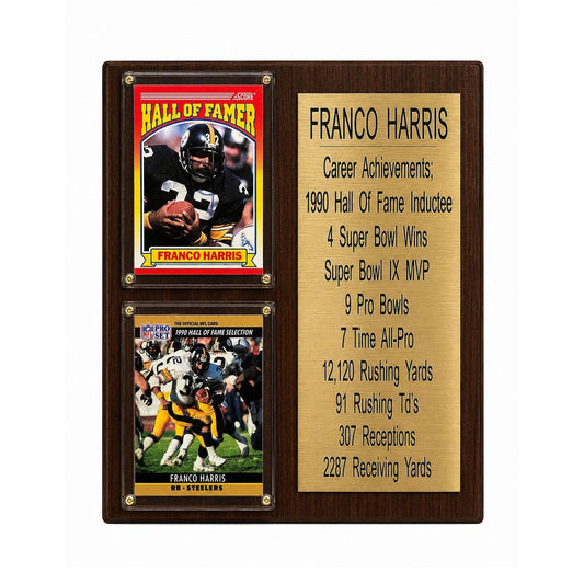 Franco Harris 8x10" Career Achievement Plaque