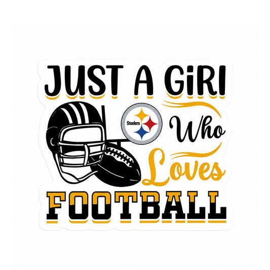 Pittsburgh Steelers Just A Girl 3" Sticker