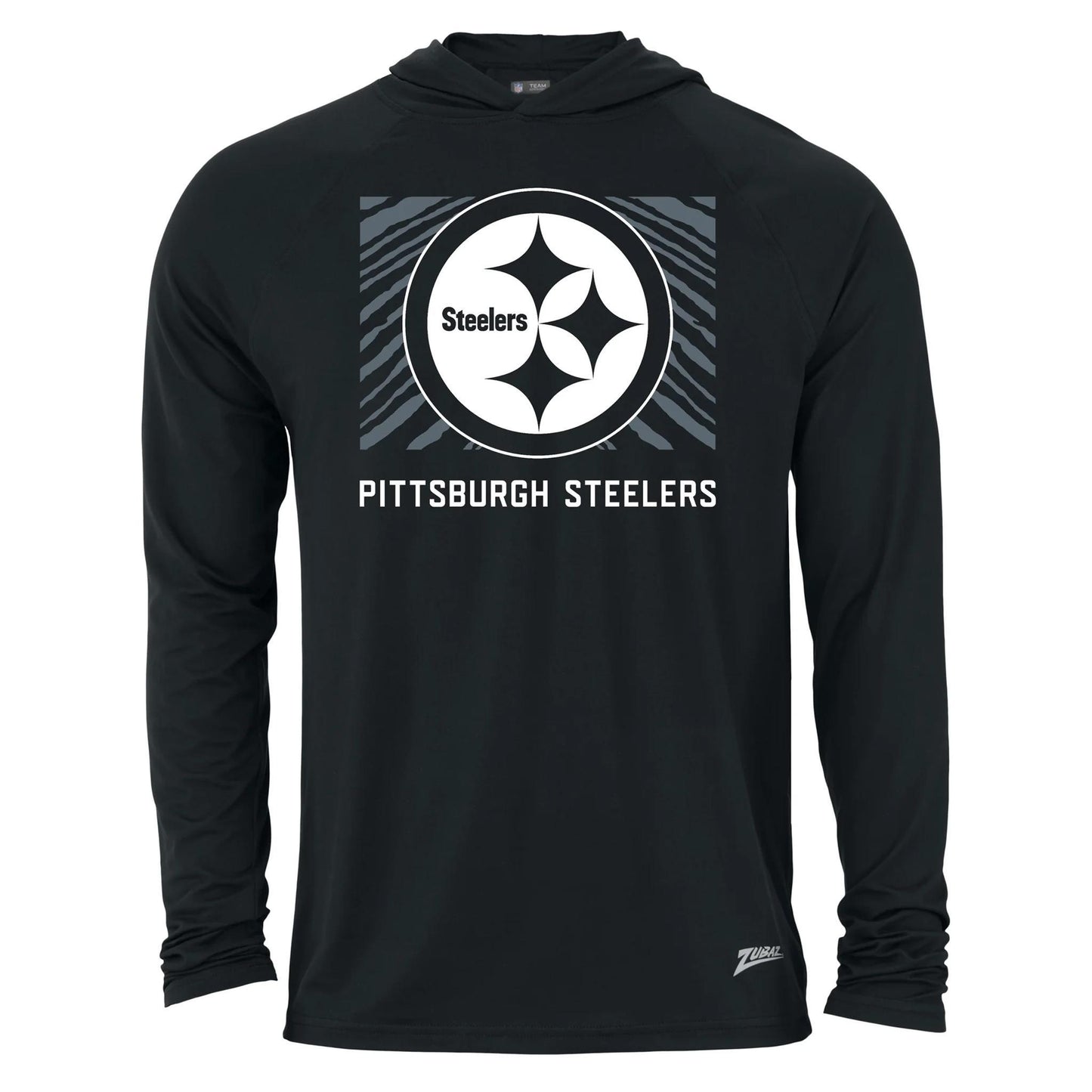 Pittsburgh Steelers Zubaz Light Weight Tunnel Hoodie