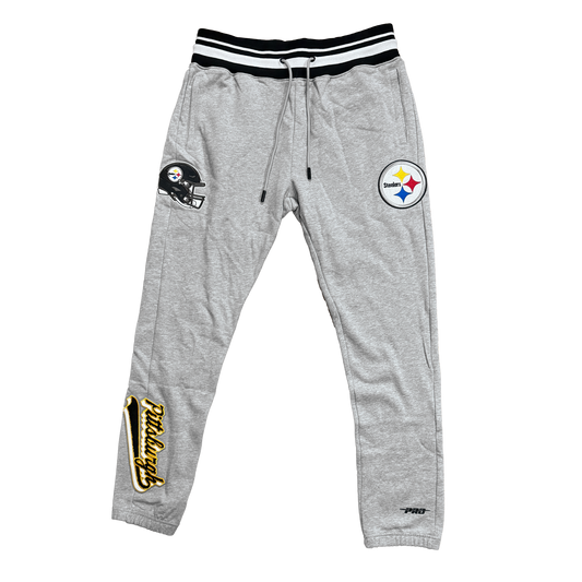 Pro Standard Premium Heavyweight Steelers Grey Joggers