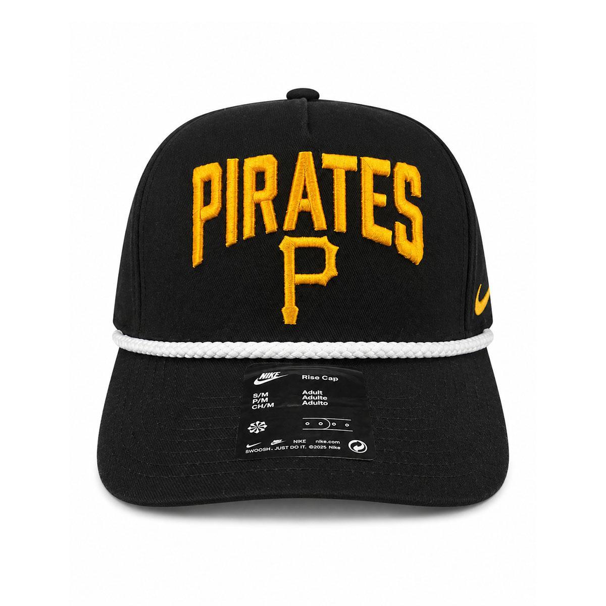 Pittsburgh Pirates Nike Bold Black Rise Cap