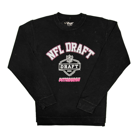 NFL Draft 2026 Women's Ribbed Thermal Vintage Washed Long Sleeve