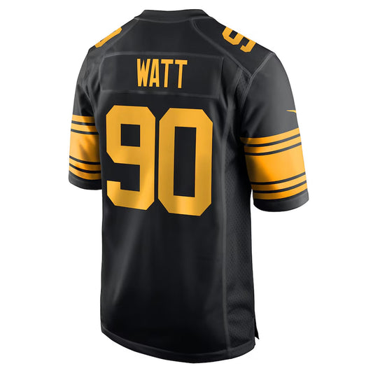 Pittsburgh Steelers T.J. Watt #90 Nike Black Alternate Game Jersey