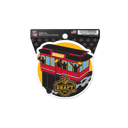 NFL Draft Incline Car Clean Cut Decal 3" x 4"