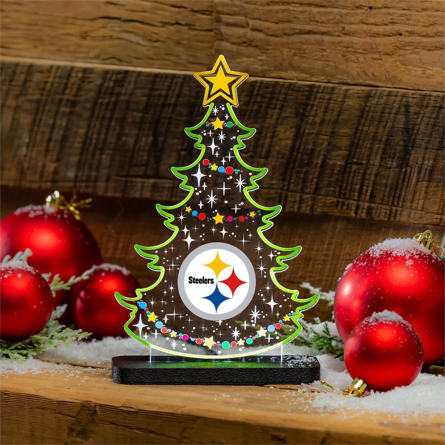 Pittsburgh Steelers NFL Football Holiday Tree Desklite