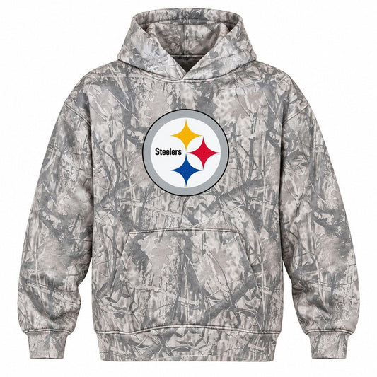 Pittsburgh Steelers Tree Camo Pullover Hoodie