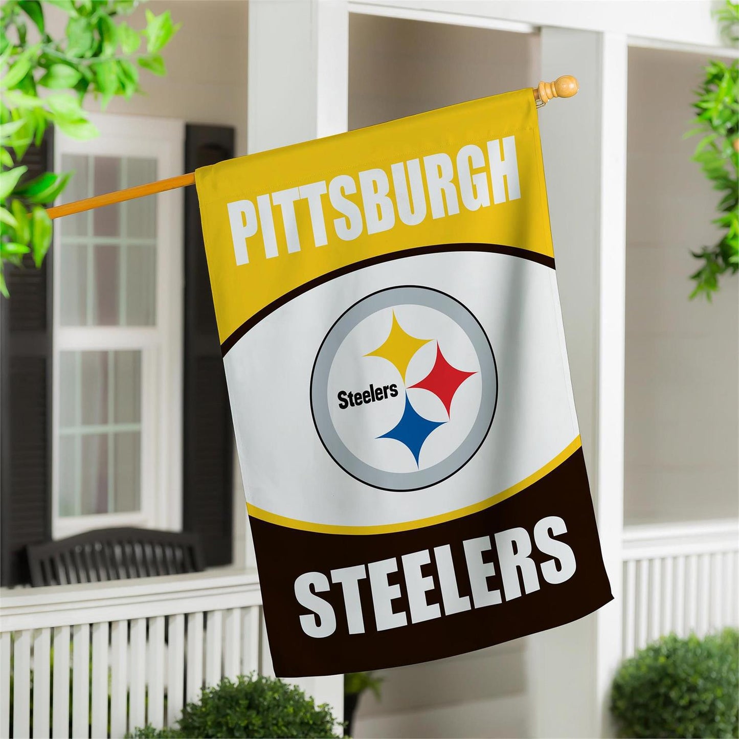 Pittsburgh Steelers 29" x 43" Suede Flag