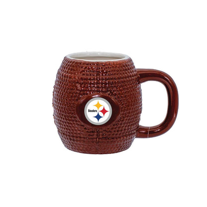 Pittsburgh Steelers 15oz Sculpted Football Ceramic Mug