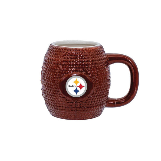 Pittsburgh Steelers 15oz Sculpted Football Ceramic Mug