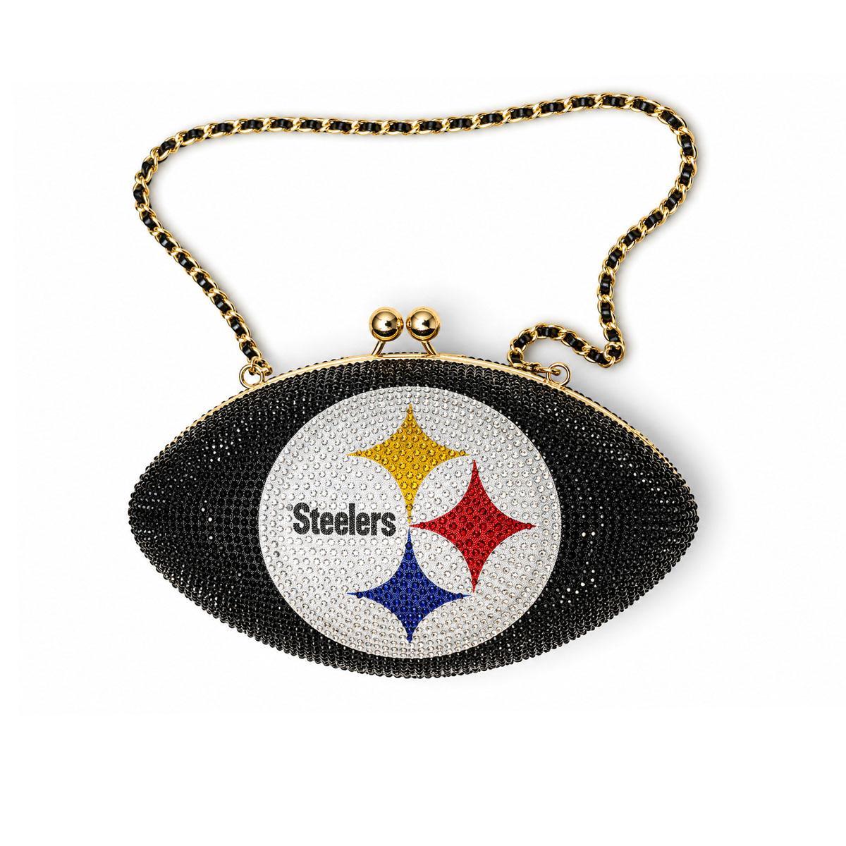 Pittsburgh Steelers Crystal Football Purse
