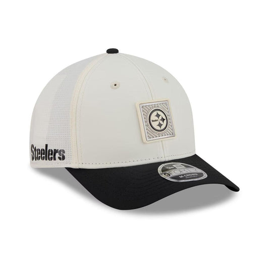 Pittsburgh Steelers 2026 NFL Training Camp 9FORTY Cream/Black M-Crown Adjustable Hat